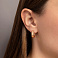 Серьги-кольца из красного золота (арт. 105164/15) – изображение 2