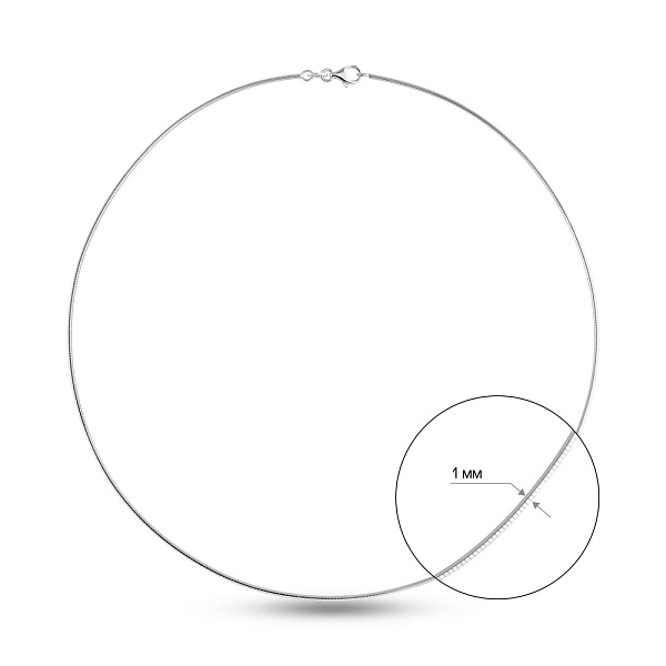Колье Francelli из белого золота (арт. 352529б) – изображение 5