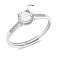 Серебряное кольцо с фианитами (арт. 7501/8092) – изображение 2