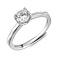 Серебряное кольцо с фианитом (арт. 7501/7057) – изображение 1
