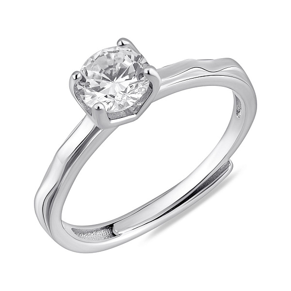 Серебряное кольцо с фианитом (арт. 7501/7057) – изображение 1
