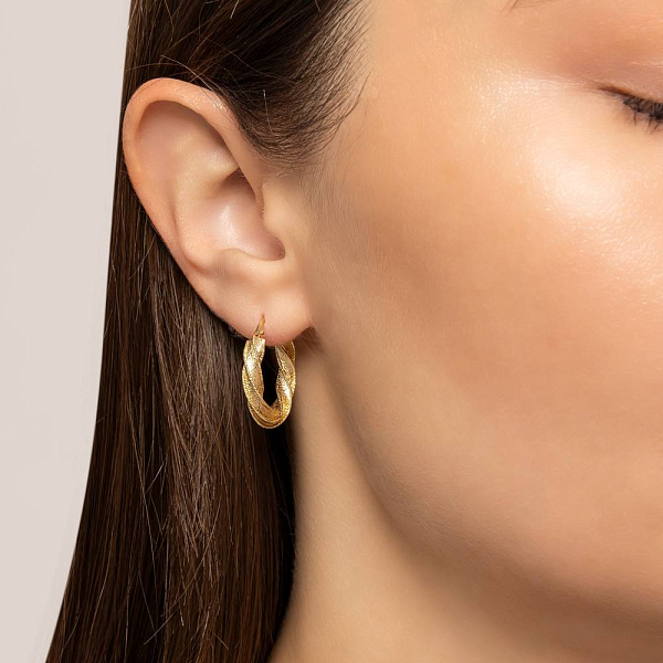 Серьги из желтого золота Francelli (арт. 1091655/20ж) – изображение 2