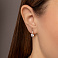 Золотые серьги с фианитами (арт. 113500) – изображение 2