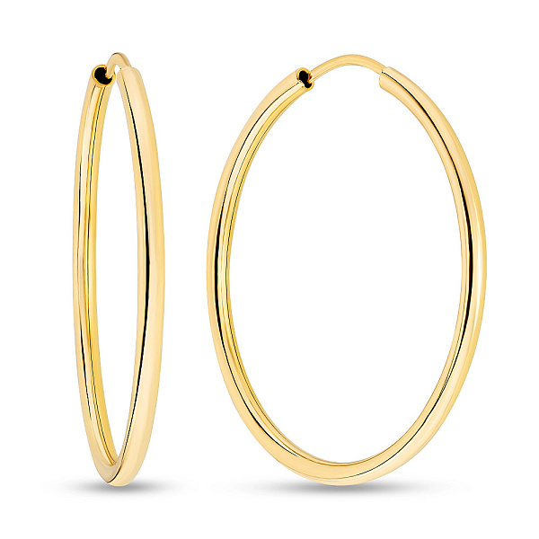 Серьги-конго из желтого золота (арт. 100023/70ж) – изображение 1