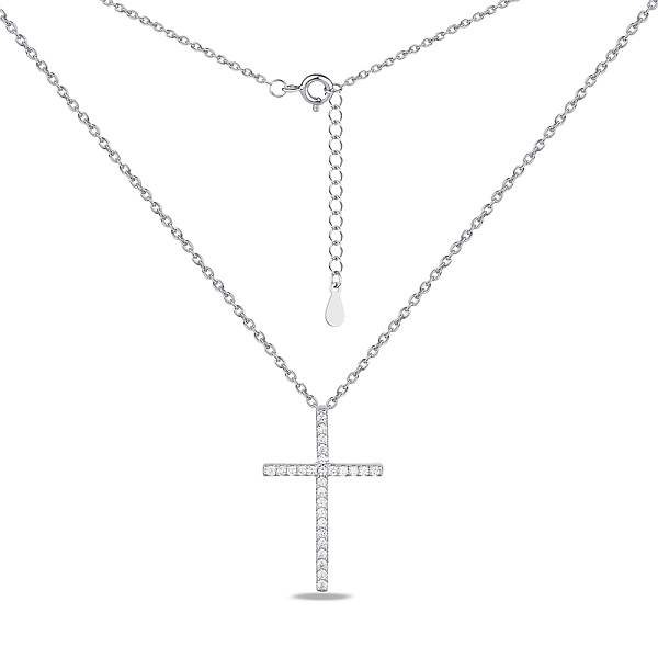 Серебряное колье с крестиком (арт. 7507/1701) – изображение 2