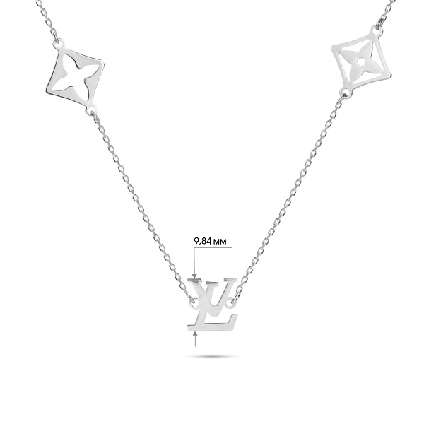 Колье из белого золота (арт. 351360б) – изображение 3
