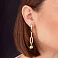 Серьги из желтого золота Francelli (арт. 109776ж) – изображение 2