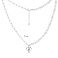 Серебряное колье с жемчугом (арт. 7507/2347жб) – изображение 3