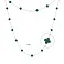 Серебряное колье Клевер (арт. 7507/1067/7млх) – изображение 2