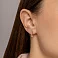 Золотые серьги с бриллиантами (арт. С011038) – изображение 4