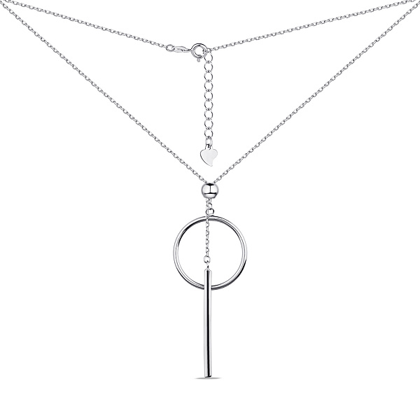 Серебряное колье без камней (арт. 7507/КЛ2/432Ш-45) – изображение 2