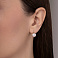 Серьги из красного золота с жемчугом (арт. 111099) – изображение 2