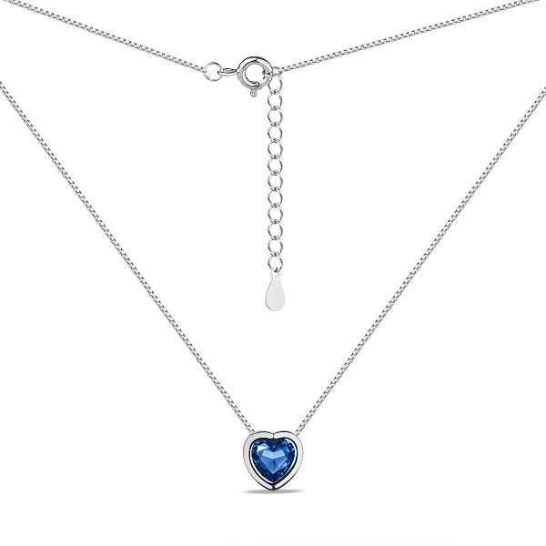 Серебряное колье с синим альпинитом (арт. 7507/648/2ас) – изображение 2