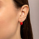 Серьги из красного золота с кораллом (арт. 111146ПкоГ) – изображение 2