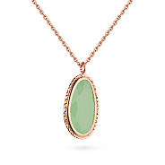 Фото Золотое колье с кварцем (арт. 351936Пкзм)