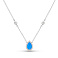 Серебряное колье с опалом (арт. 7507/2612Пос) – изображение 1