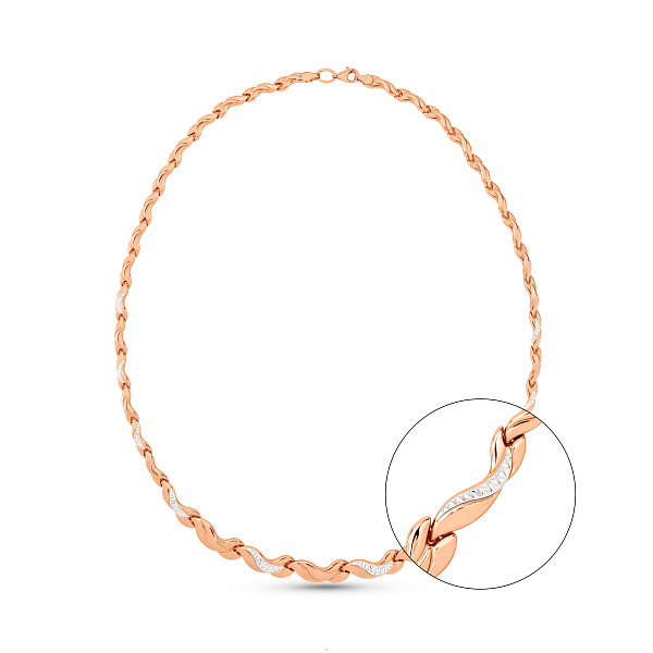Золотое колье без камней (арт. 370081р) – изображение 1