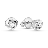 Золоті сережки-пусети з діамантами (арт. Т011209010б)