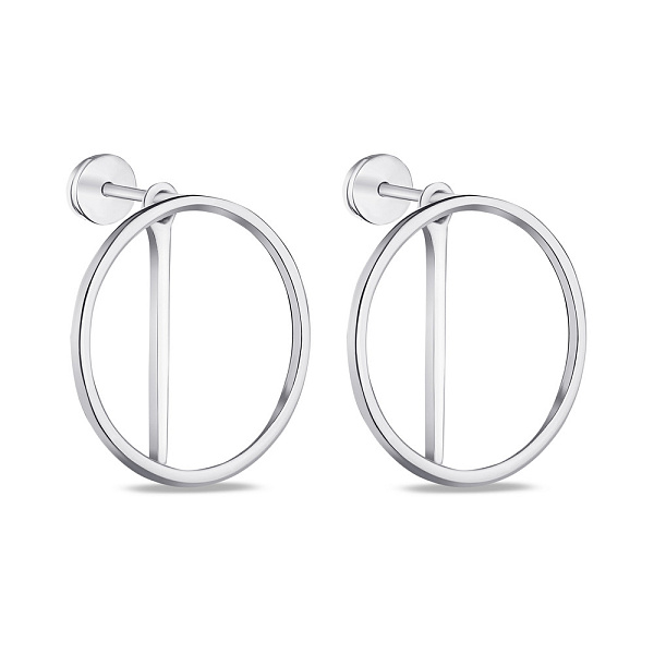 Пусеты трансформеры из серебра (арт. 7518/376сп) – изображение 1