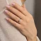 Золотое кольцо с одним бриллиантом (арт. К341428020б) – изображение 3