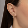 Золотые серьги с фианитами (арт. 115000) – изображение 2