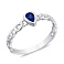 Серебряное кольцо с синим альпинитом (арт. 7501/6488ас) – изображение 1