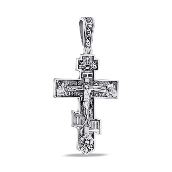 Серебряный крестик с распятием (арт. 7904/R008пю) – изображение 1
