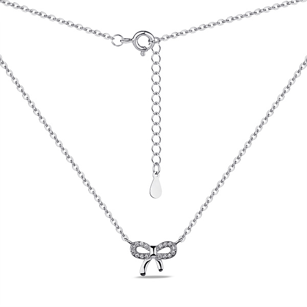 Серебряное колье с фианитами (арт. 7507/2124) – изображение 2