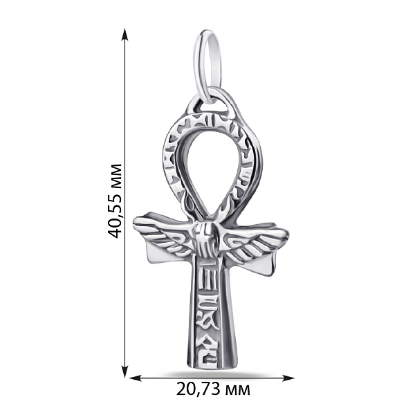 Серебряный Египетский Крест Жизни Анх (арт. 7903/3100157) – изображение 2