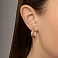 Золотые сережки-конго (арт. 105276/20кб) – изображение 4