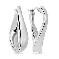 Сережки Завитки з білого золота Francelli (арт. е105583/30б)