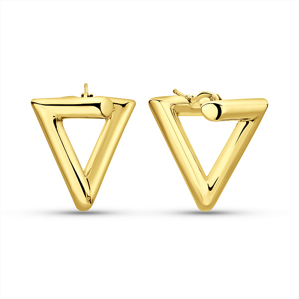 Серьги Francelli из желтого золота без камней (арт. е1091977/25ж) – изображение 1
