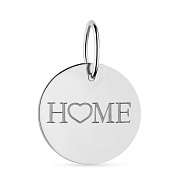 Фото Підвіс "Home" з білого золота (арт. 441199б)