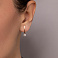 Серьги из красного золота с бриллиантами (арт. С011318040) – изображение 2