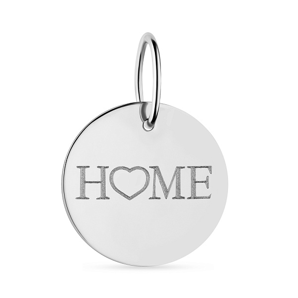 Підвіс "Home" з білого золота (арт. 441199б) – зображення 1