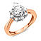 Золотое кольцо с фианитами (арт. 141042) – изображение 5