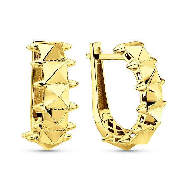Серьги из желтого золота без камней (арт. 1091646ж) – изображение 1