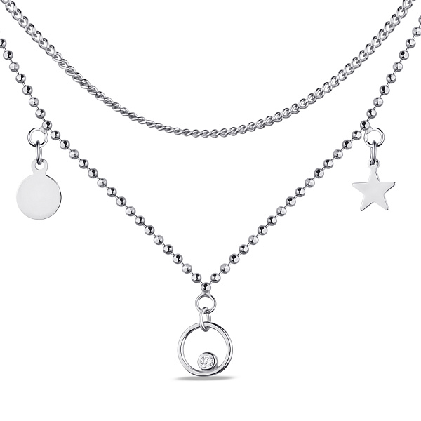 Серебряное колье с фианитами Trendy Style (арт. 7507/1922) – изображение 1