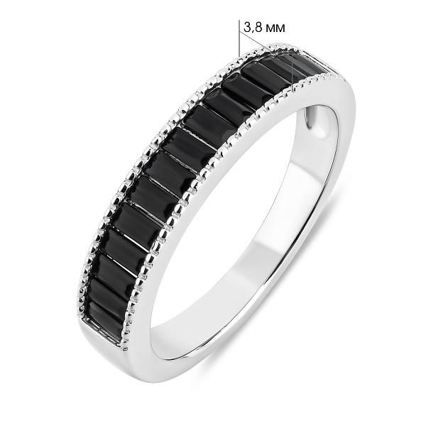 Серебряное кольцо с альпинитом (арт. 7501/8354ч) – изображение 2