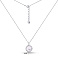 Серебряное колье Часы с перламутром (арт. 7507/2220п) – изображение 4