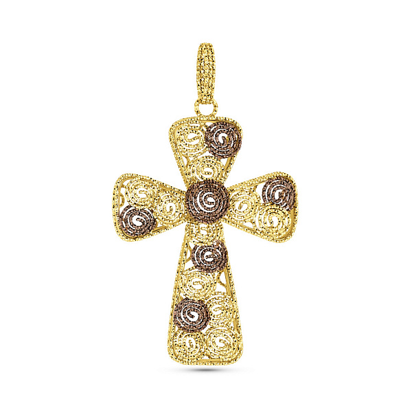Золотой крестик Francelli (арт. 424848жкр) – изображение 1
