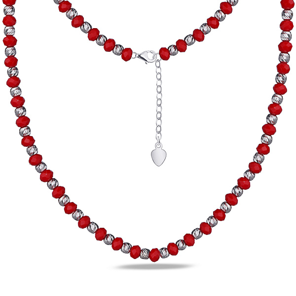 Серебряное колье с ониксом (арт. 7507/928ок) – изображение 2
