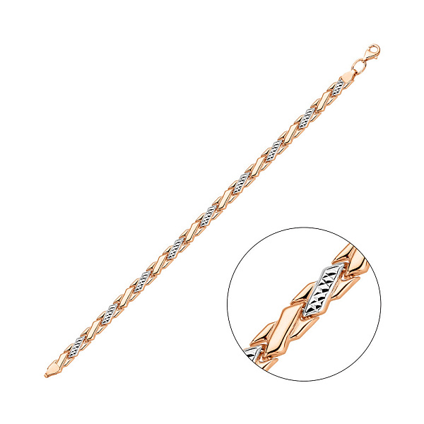 Золотой браслет без камней (арт. 327209р) – изображение 1