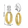 Серьги из желтого и белого золота Francelli (арт. е1091775бж) – изображение 3