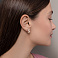 Золотые серьги бесконечность без камней (арт. 106484р) – изображение 3