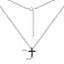Серебряное колье Крестик с фианитами (арт. 7507/1477ч) – изображение 3