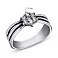 Серебряное кольцо с фианитами (арт. 7901/1252) – изображение 2