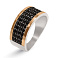 Серебряное кольцо с фианитами (арт. 7201/548чр) – изображение 1