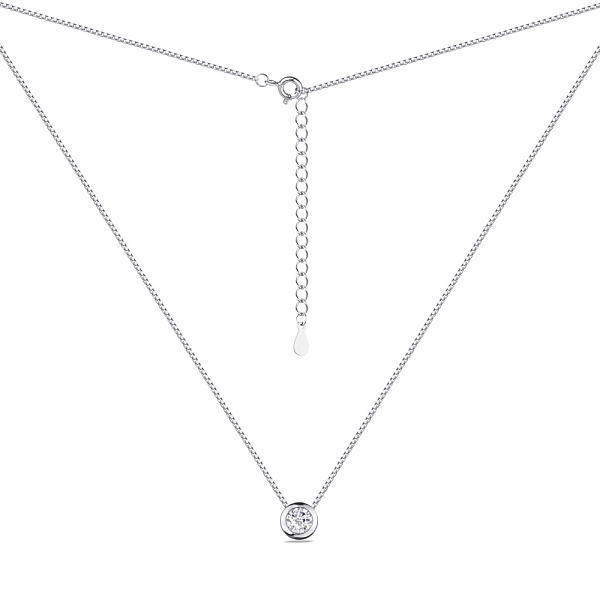 Колье из серебра с фианитом (арт. 7507/515/2) – изображение 2