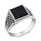 Серебряная печатка з ониксом (арт. 7906/0625.10о) – изображение 1